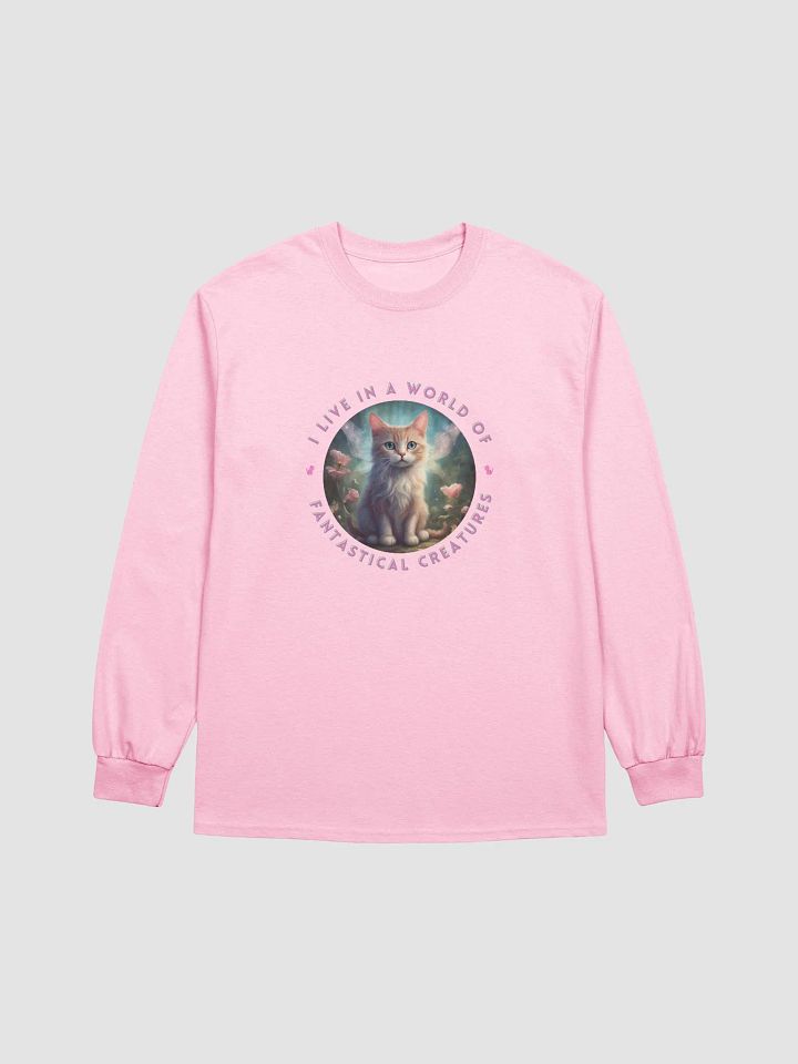 I Live in a World of Fantastical Creatures Kitten T-shirt product image (7)