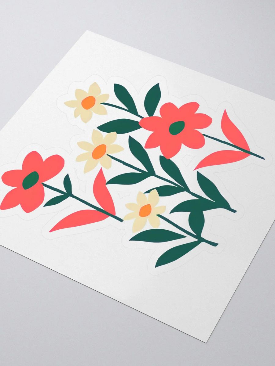 Daisy in Bloom Enjoy the Beauty of Nature Kiss Cut Sticker product image (3)