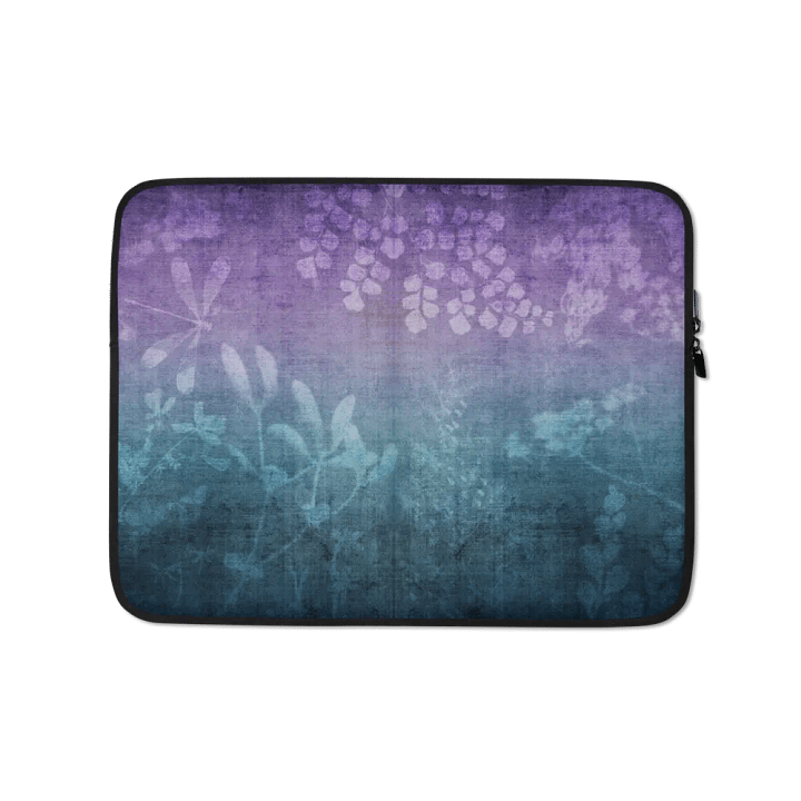 Blue Wildflowers Laptop Sleeve product image (1)