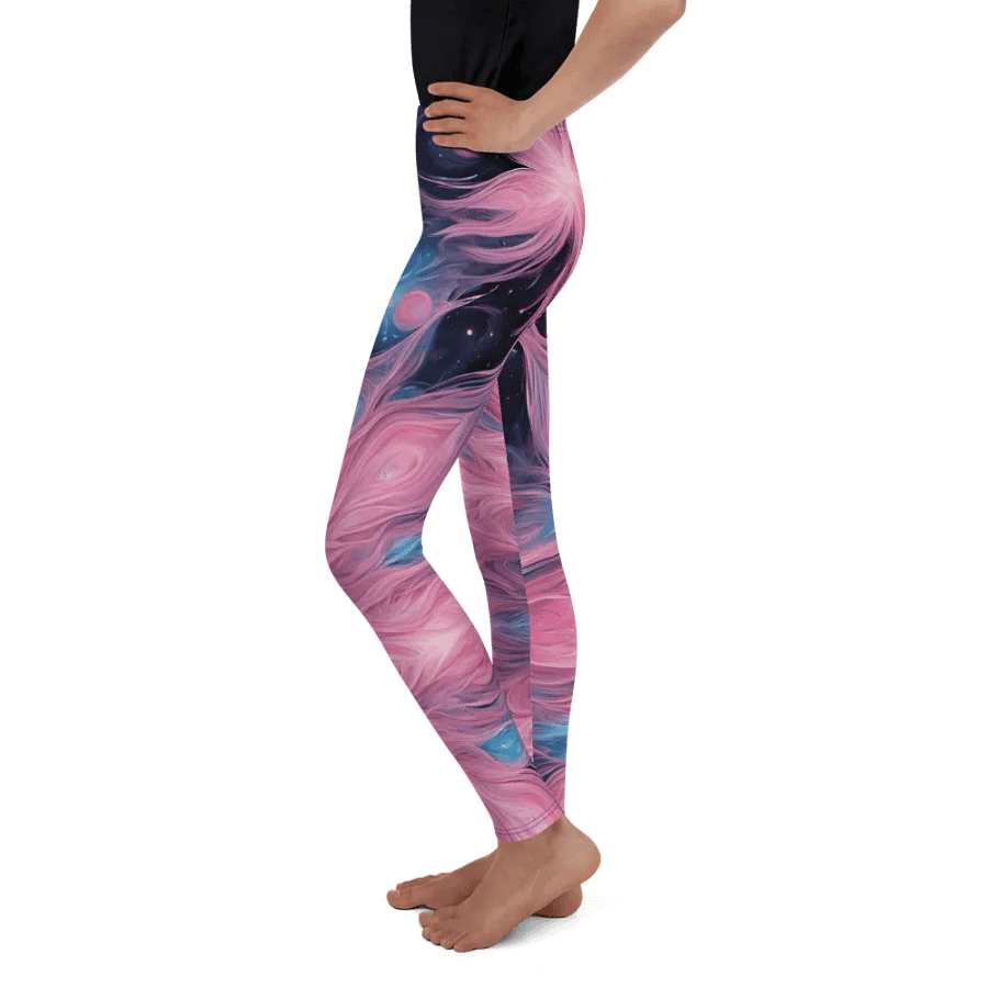 Cosmic Swirl Youth Leggings product image (9)
