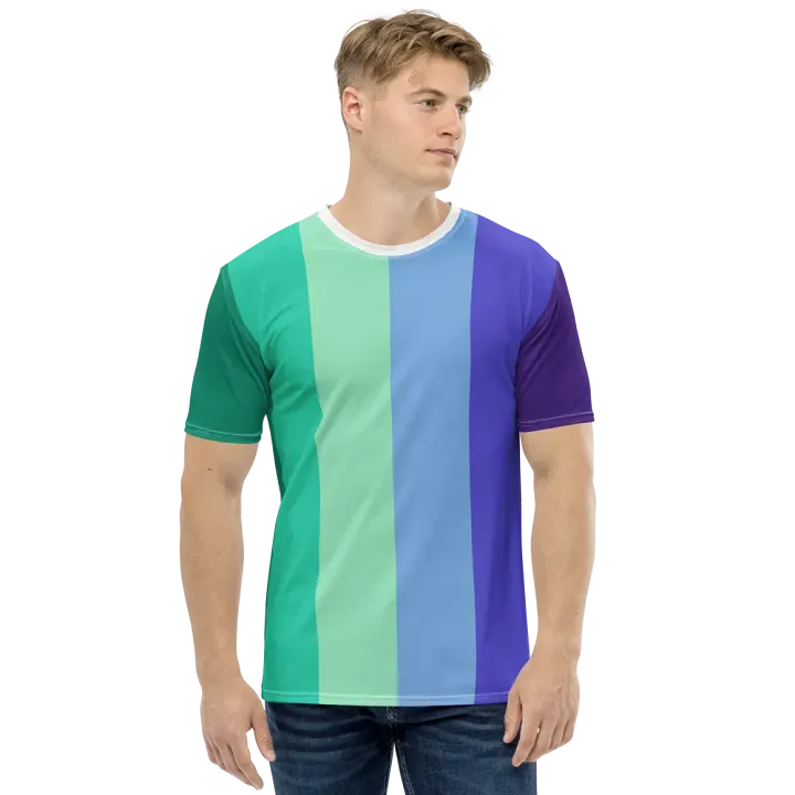 Gay Men's Pride Flag - All-Over Print T-Shirt product image (2)