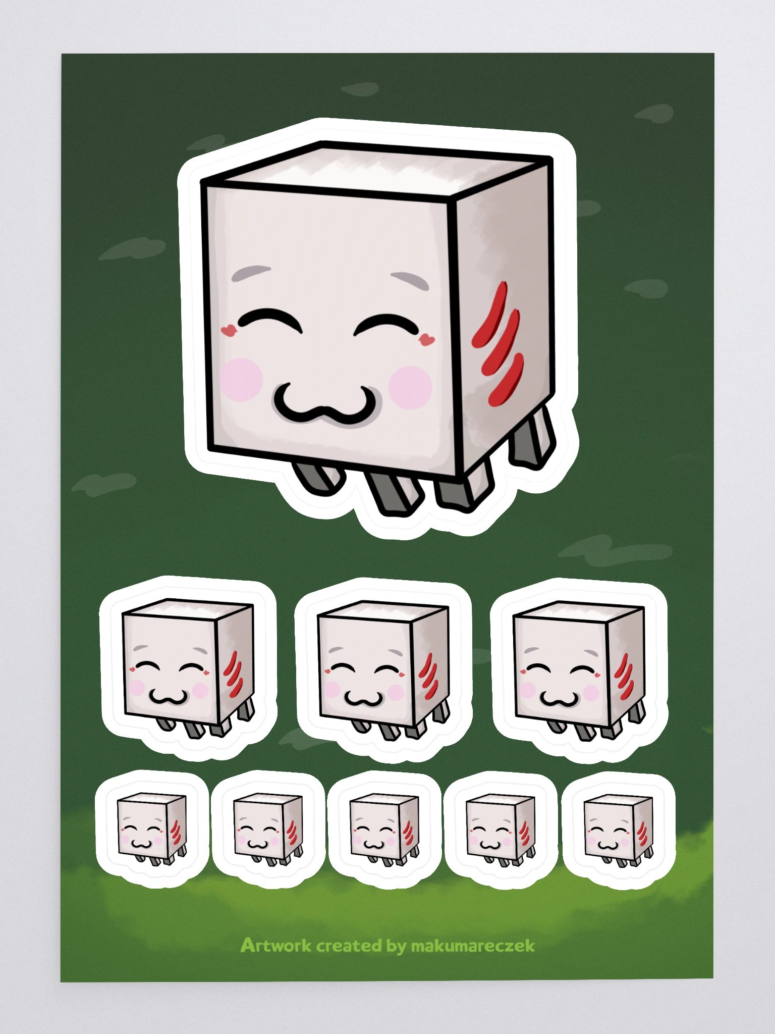Happy Ghast - Kiss Cut Sticker Sheet product image (3)
