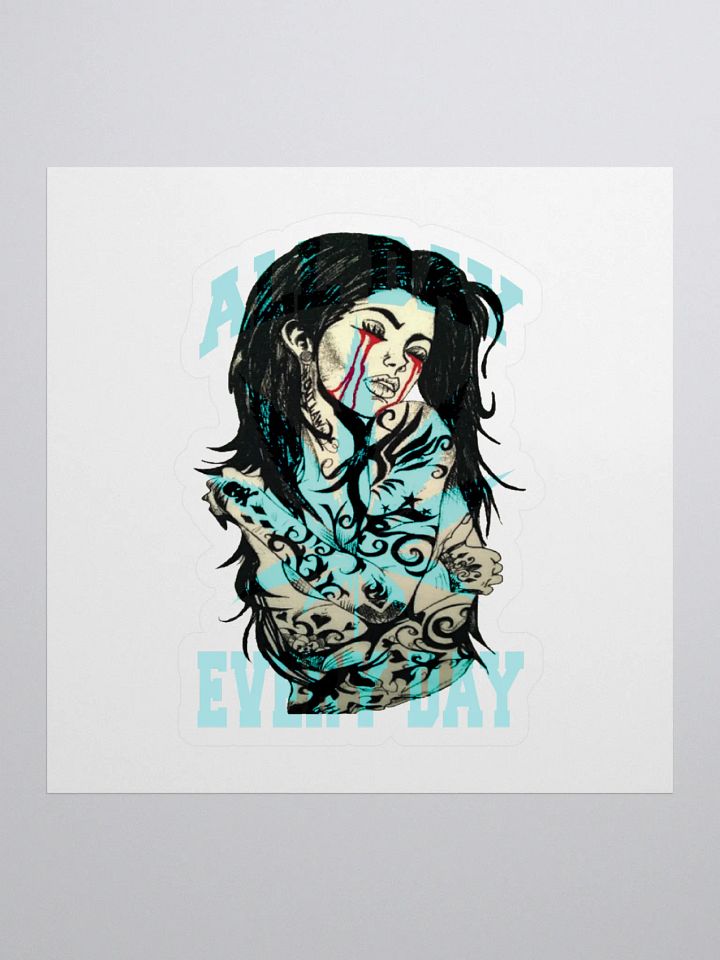Tattoo Women - Cannabis - AQUA | Kiss Cut Stickers product image (1)