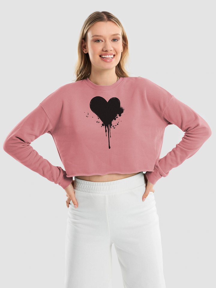 Bleeding Heart Cropped Sweatshirt - PASTEL product image (1)