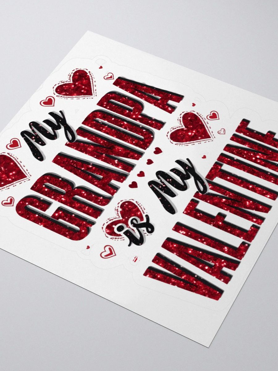Glittery Grandpa Valentine Stickers product image (9)