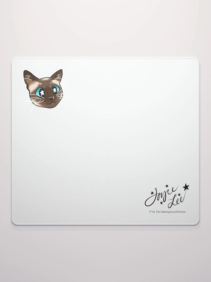 Bean the Siamese Cat Mousepad (White) product image (2)