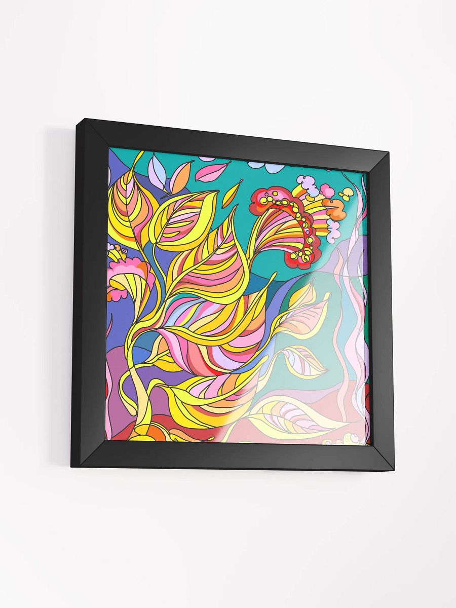 Vibrant Flora: Framed Abstract Poster - Paradise Landscapes No. 3 product image (36)