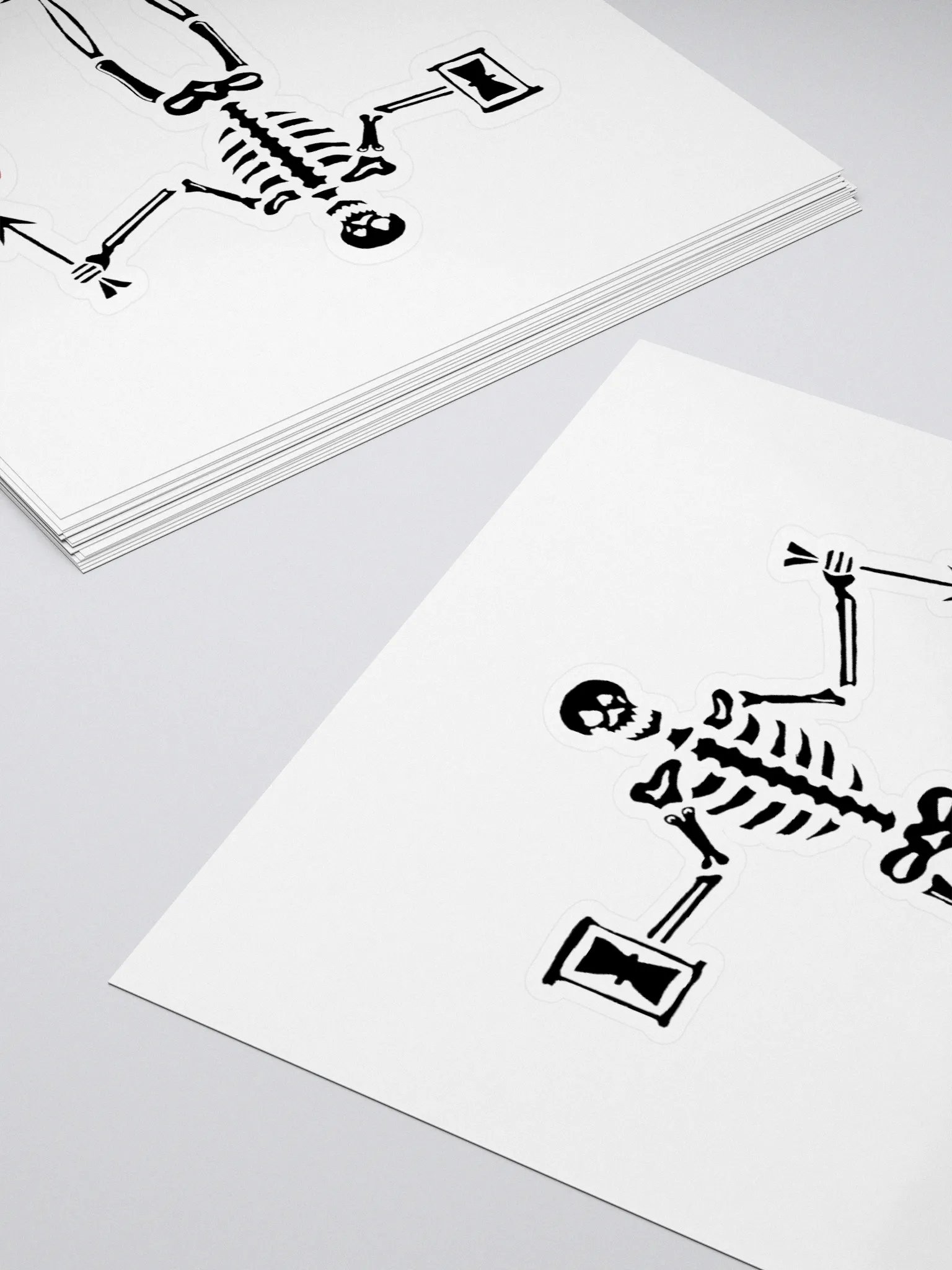 Skeleton Stabbing A Heart Stickers product image (11)