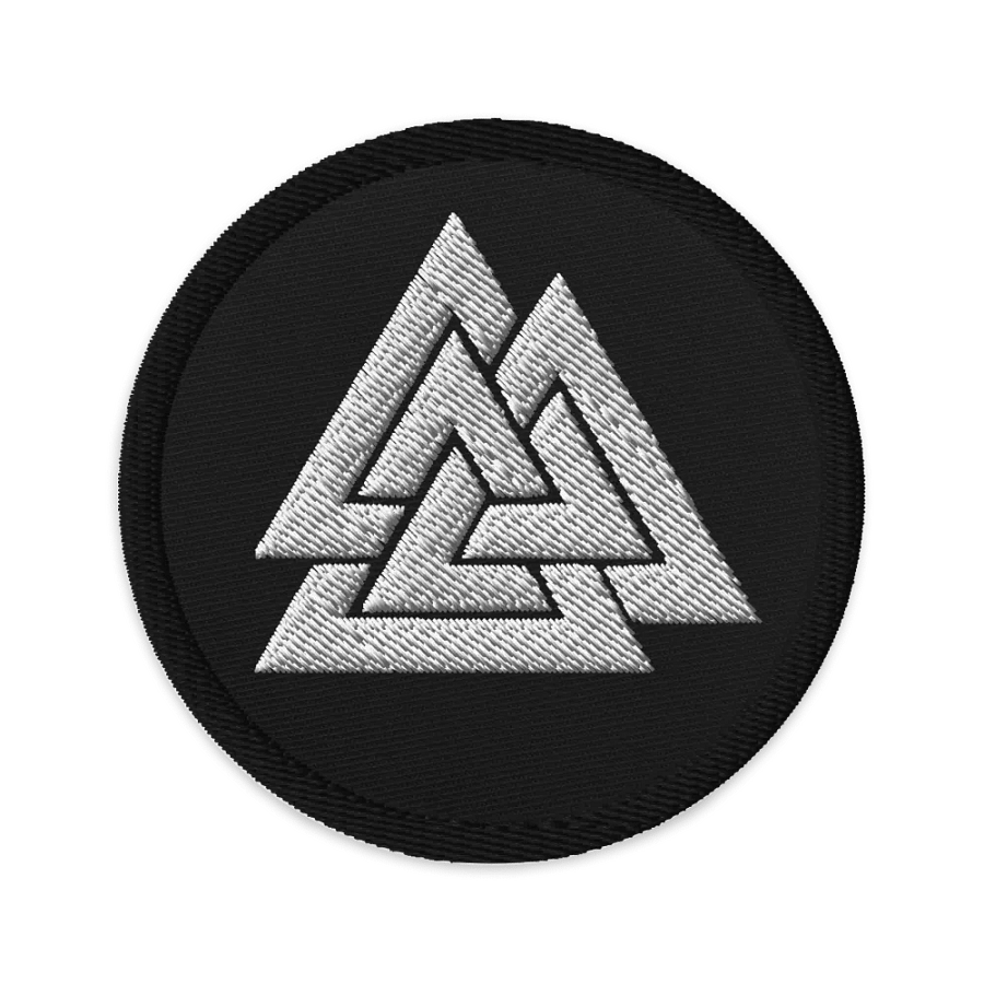 The Northmen Valknut - White - Circle Patch product image (1)