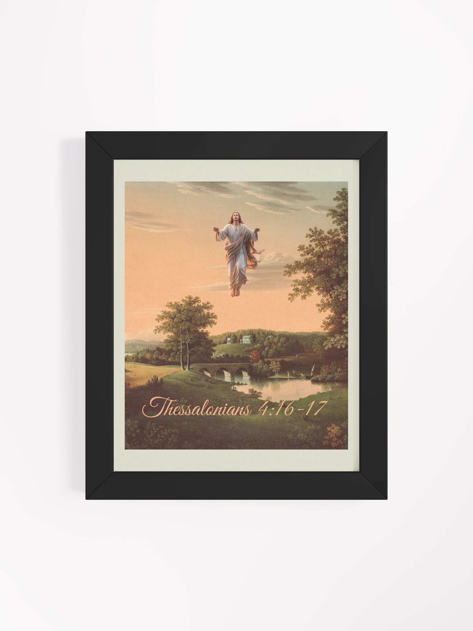 Jesus Christ Is Coming Christian Framed Matte Poster product image (4)