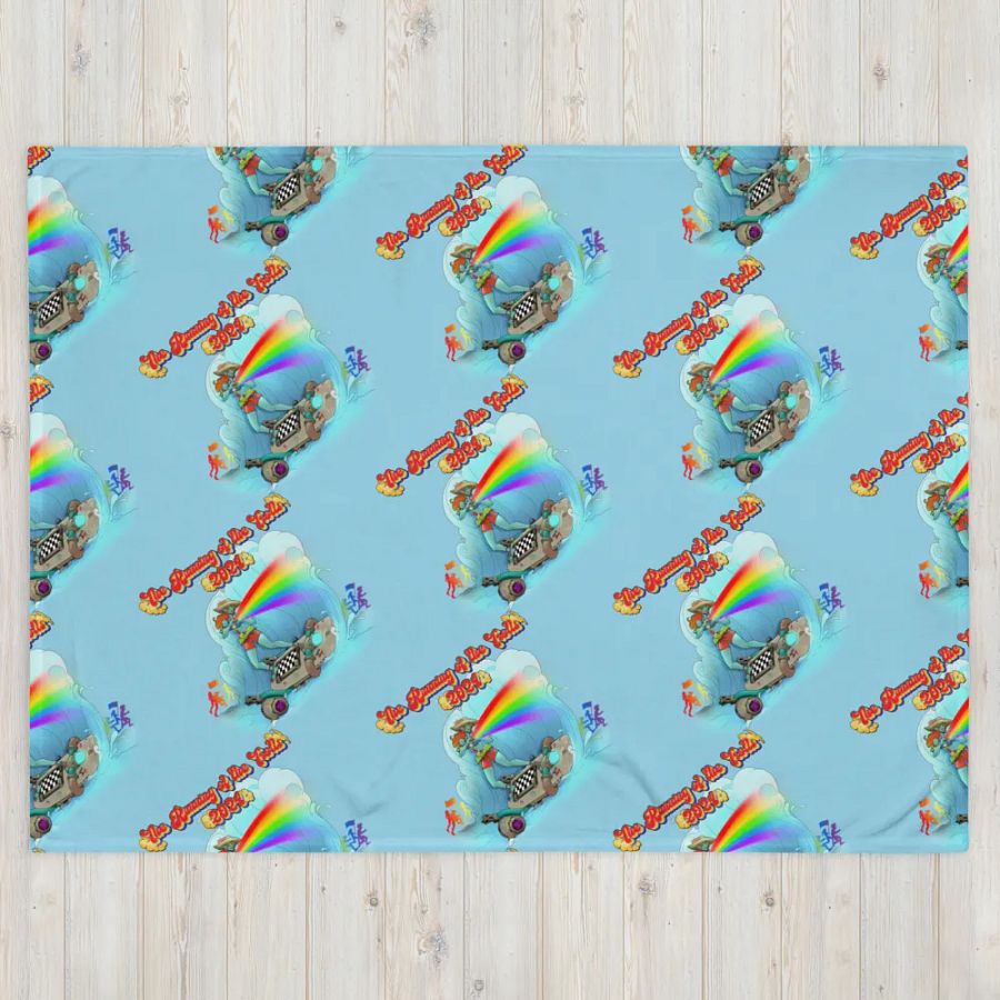 Running of the Trolls Rainbow Blanket Pattern product image (4)