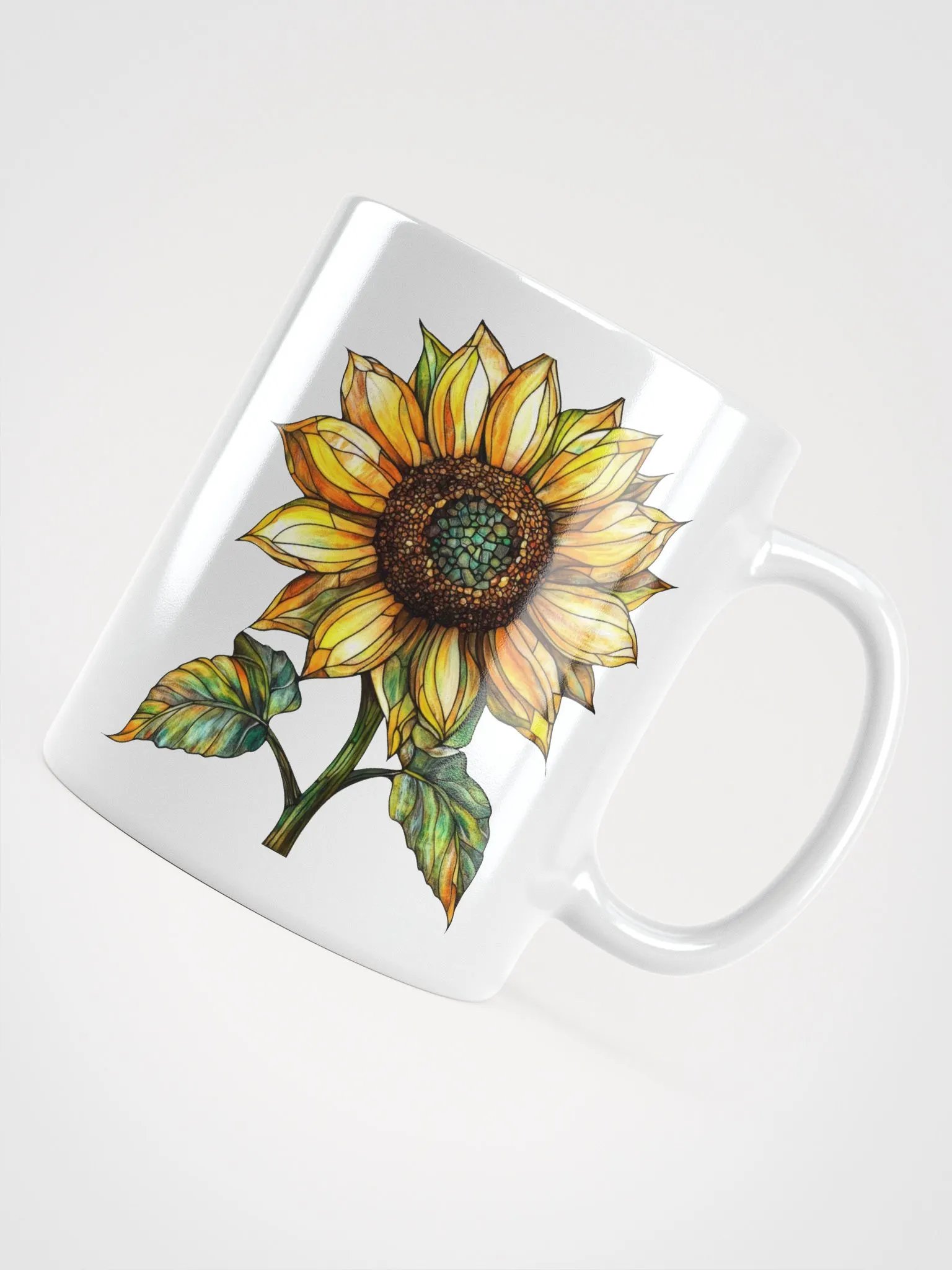 Stained Glass Sunflower Mug product image (12)