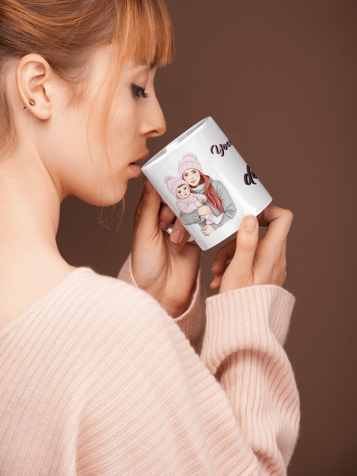 💖Sip in Style, Supermom!💖 (Brown eyes, Red hair) product image (1)