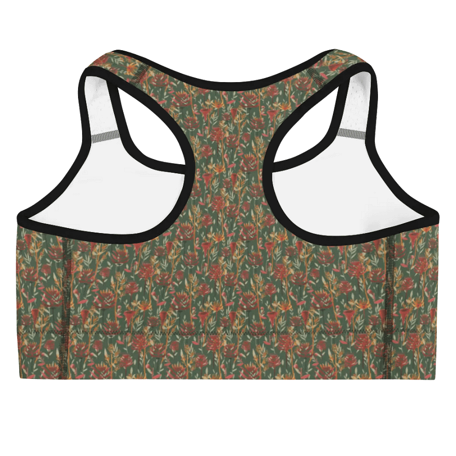 Brown All-Over Print Sports Bra product image (4)