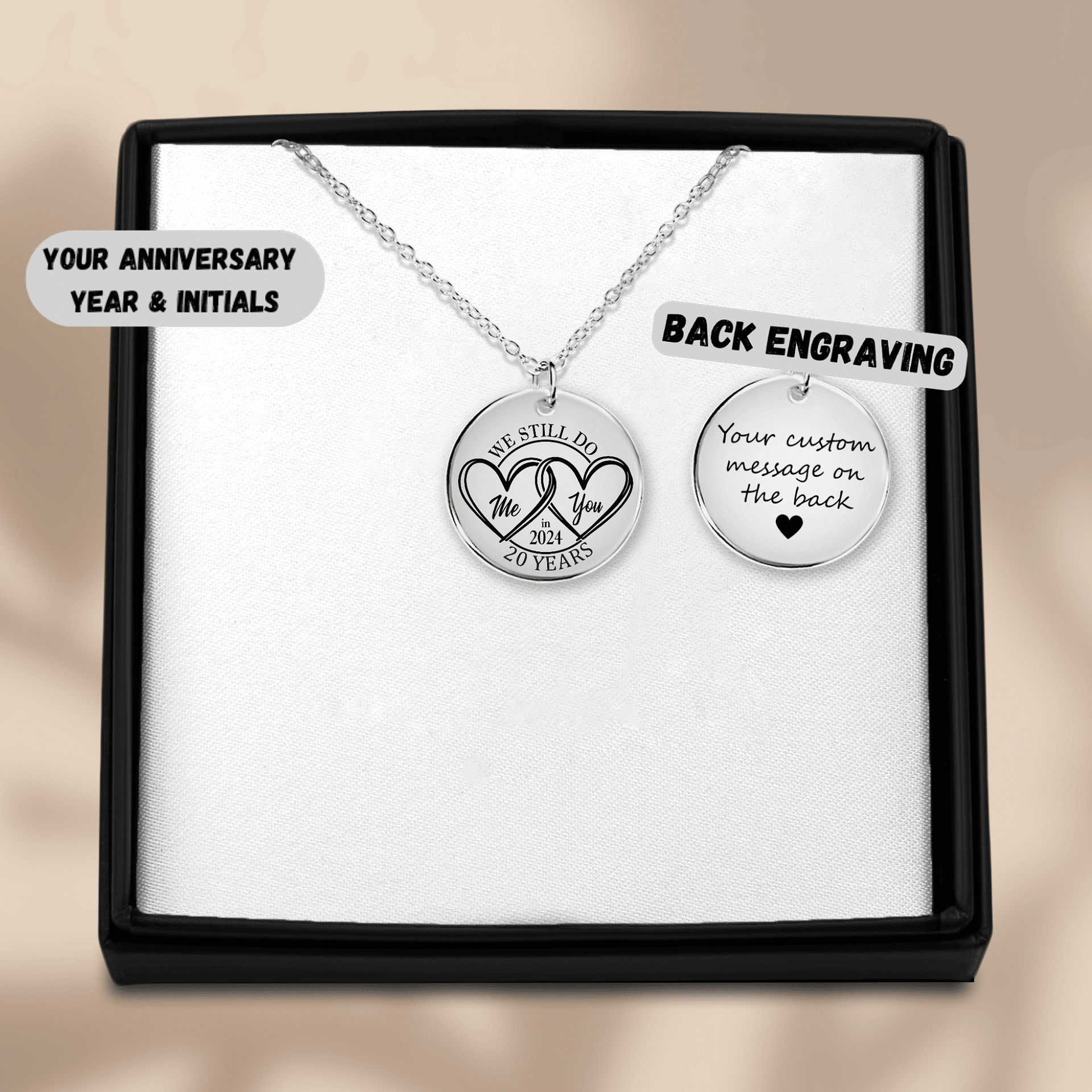We Still 'I DO' 20 Years Later Anniversary Necklace product image (6)