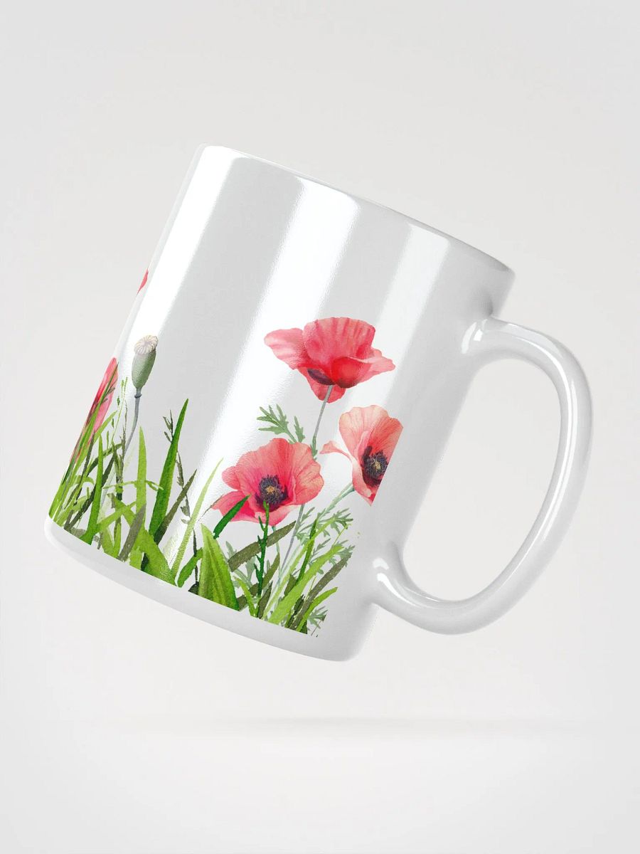 Poppy White Ceramic Mug product image (4)