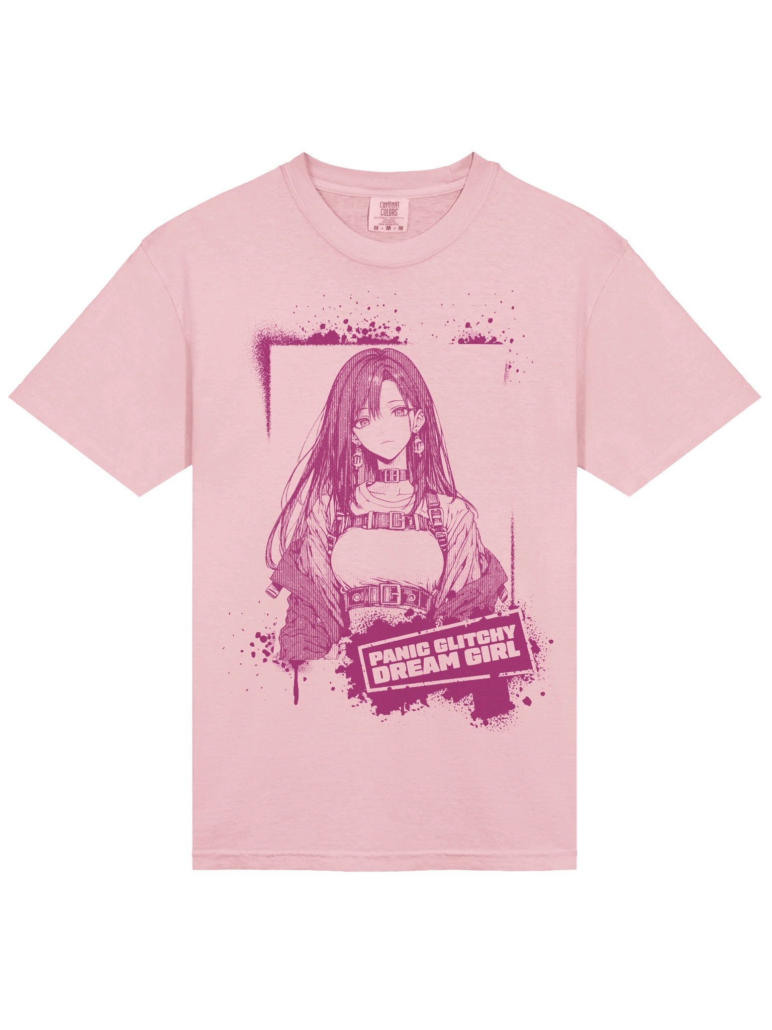 Panic Glitchy Dream Girl Magenta Grunge product image (13)