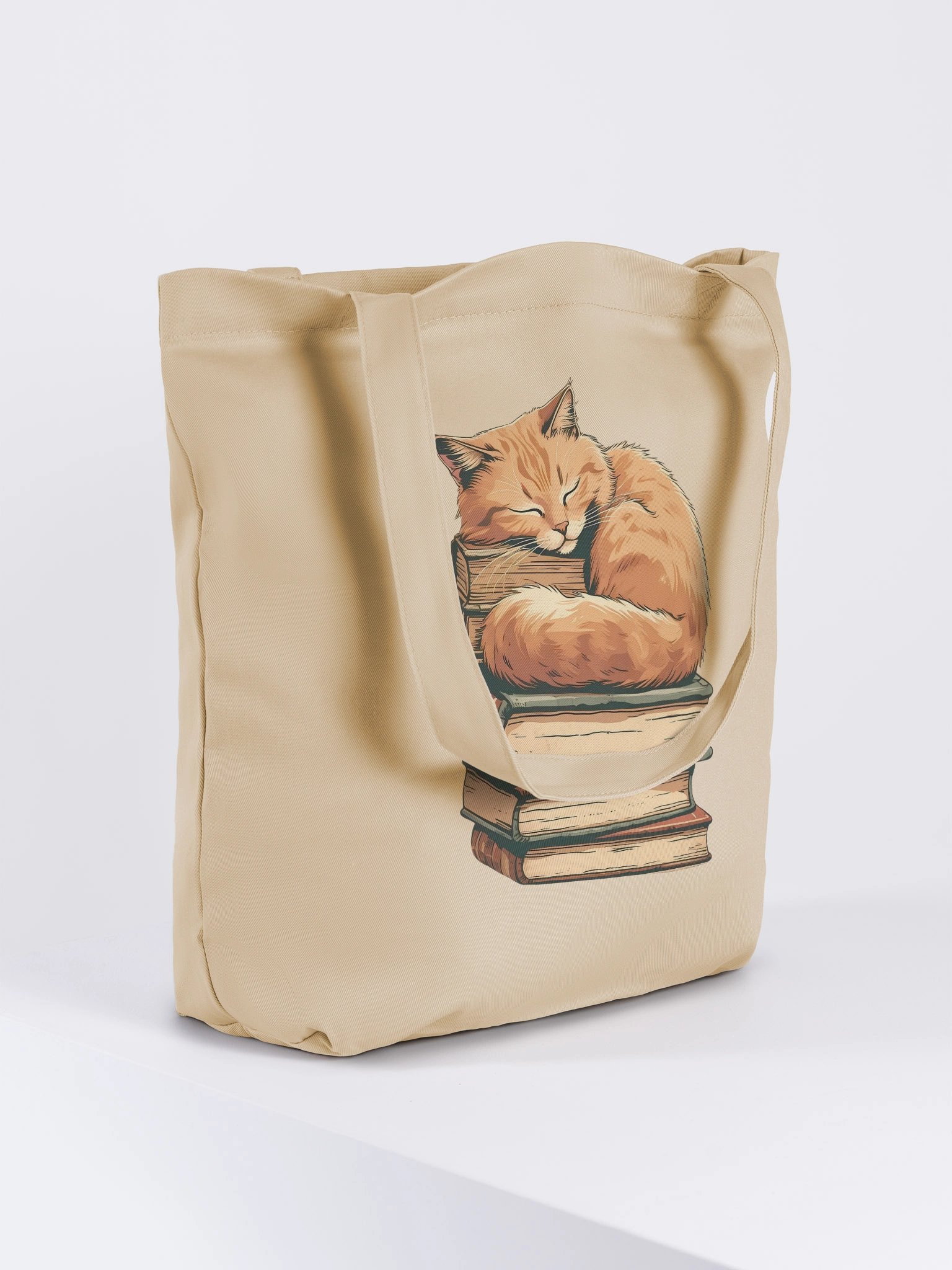 Bookish Cat Nap Tote Bag product image (4)