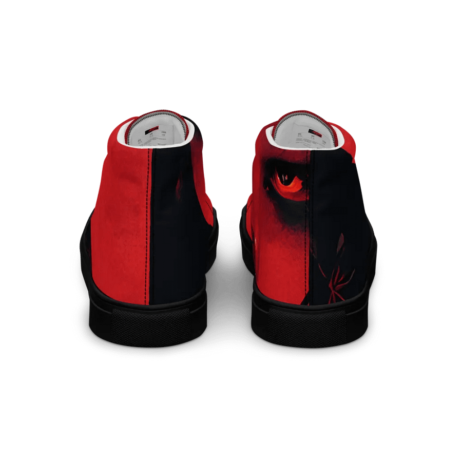 Crimson Gaze Men's canvas High Top Shoes product image (4)