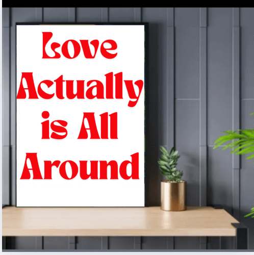 Love Actually is All Around Wall Art product image (4)