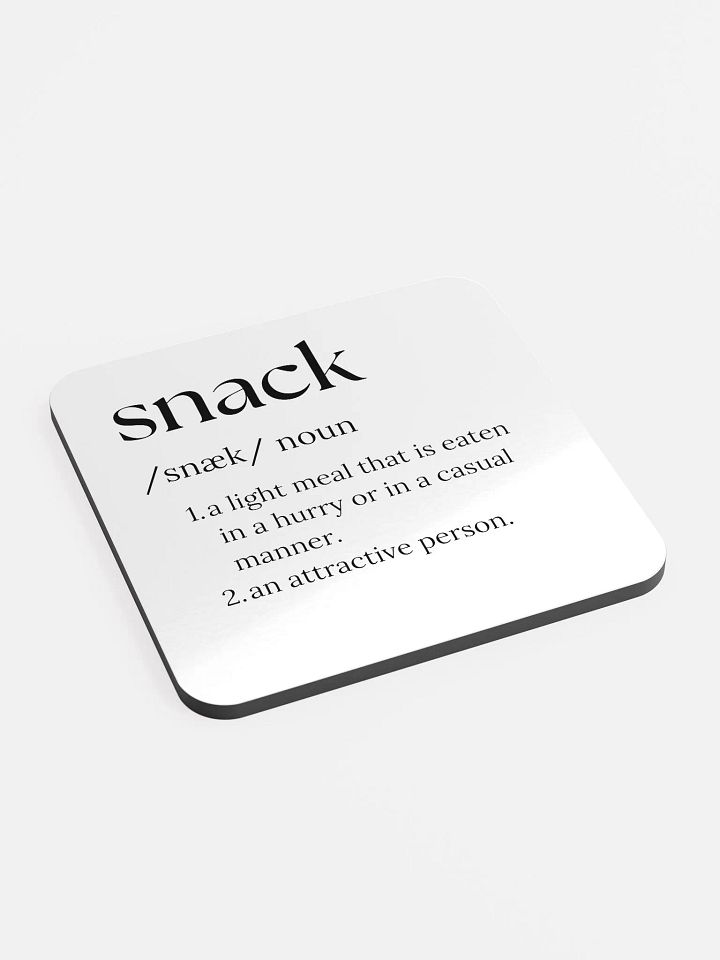 Snack Definition Cork Coaster product image (2)