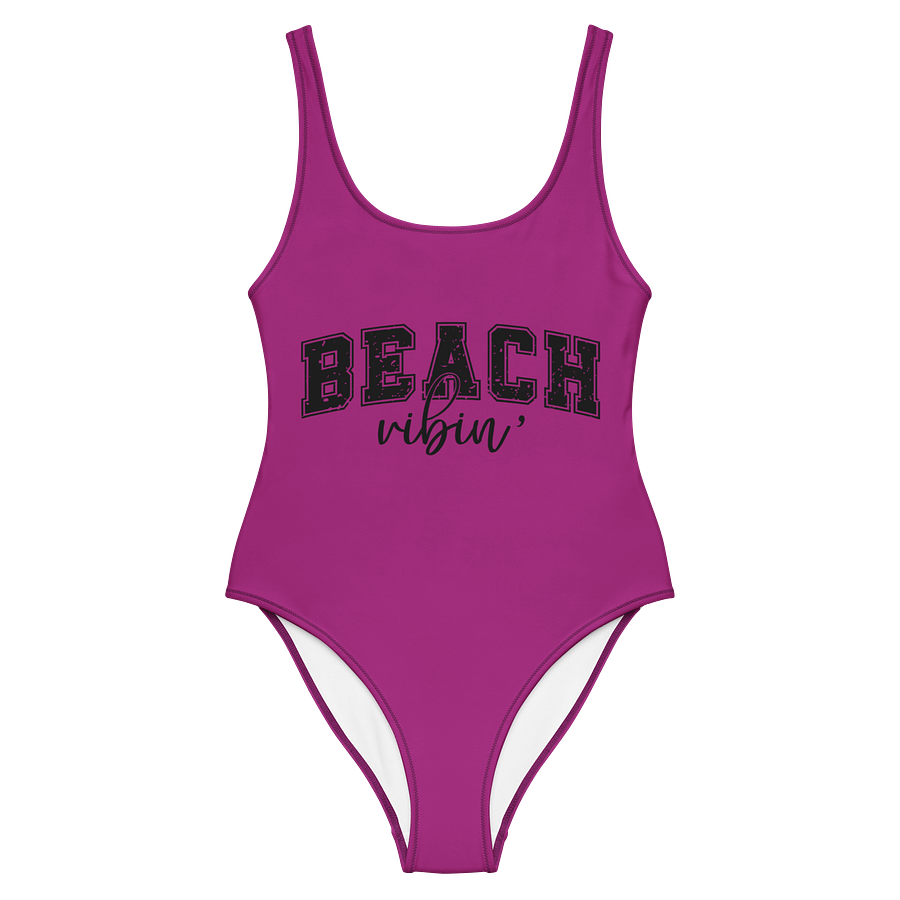 Vibe in Style: BEACH All-Over Print Swimsuit product image (2)