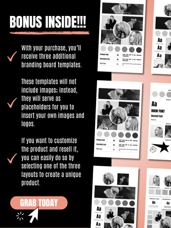 MRR/PLR Brand Board Templates in Canva product image (9)