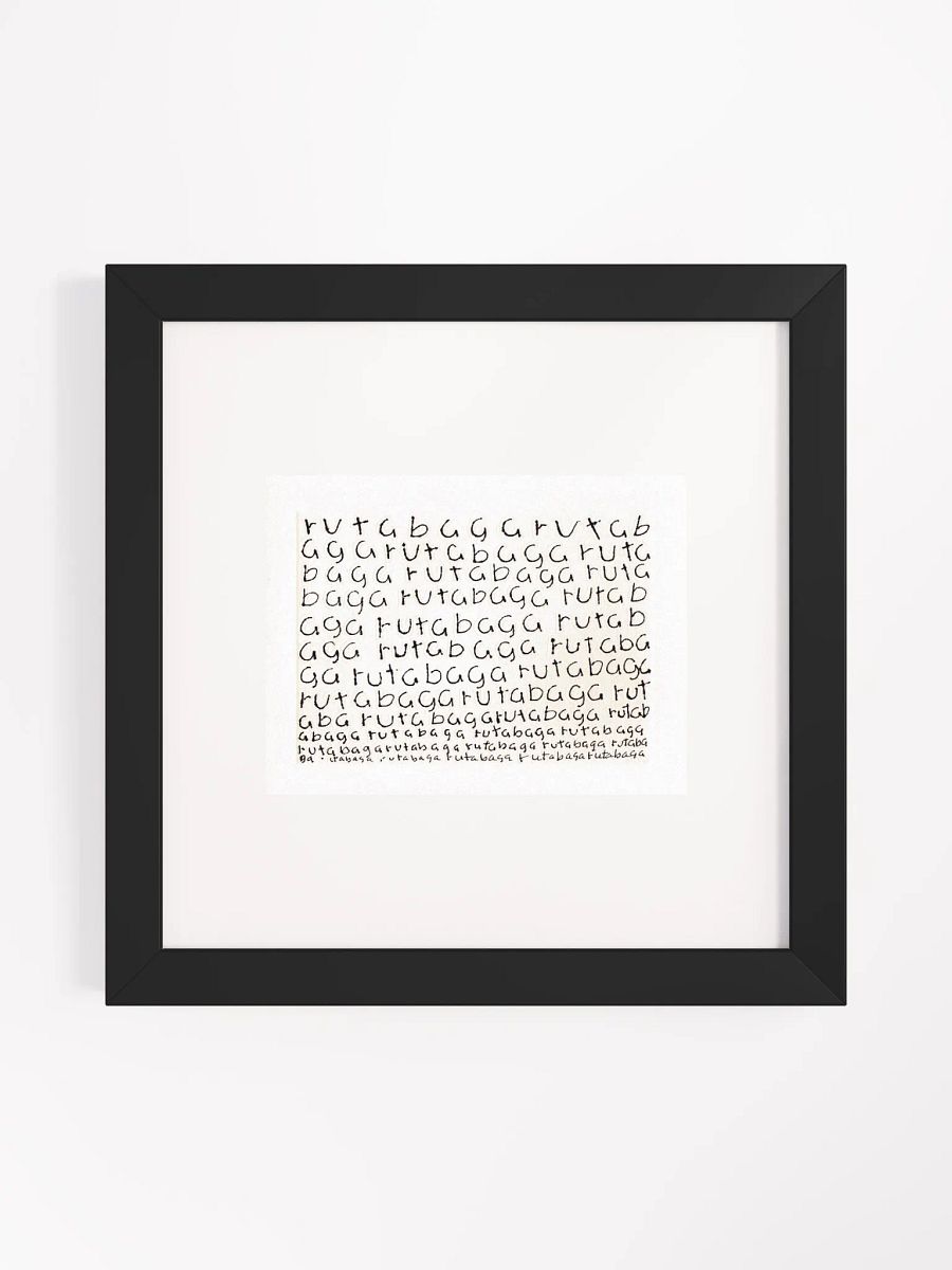 rutabaga Panel Card Print Framed product image (4)