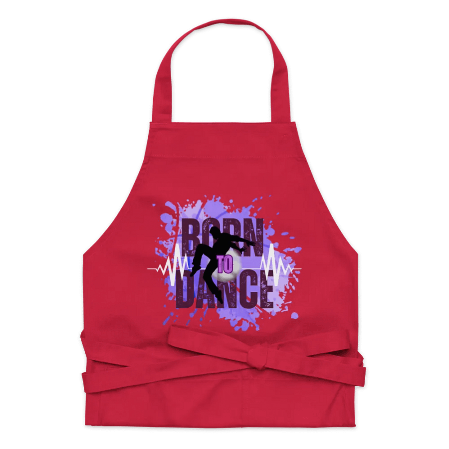 Dynamic Born to Dance Splash His Silhouette Apron product image (31)