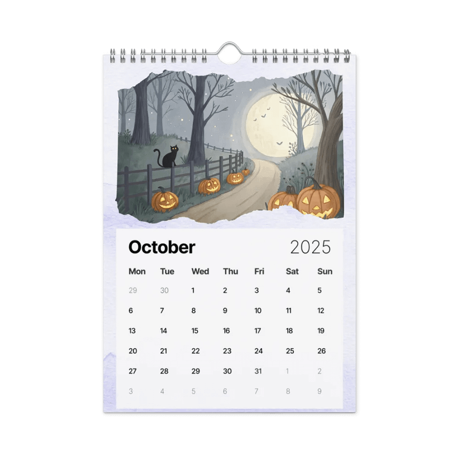 WATERCOLOR SEASONAL SCENES WALL CALENDAR 2025 product image (12)