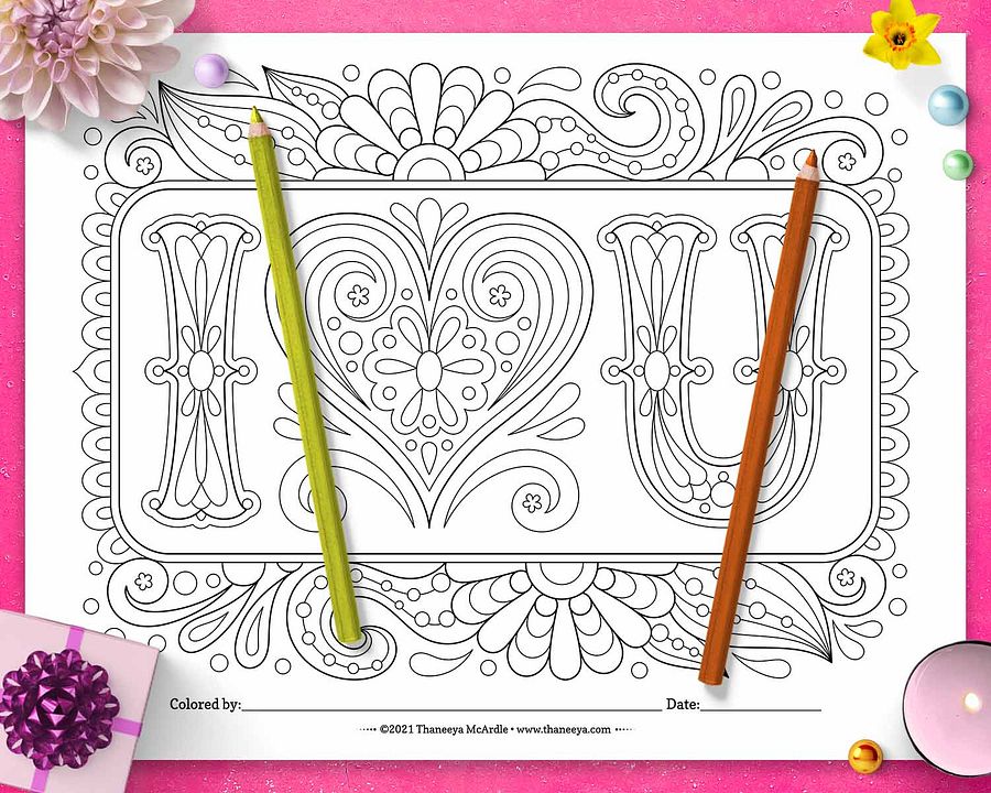 Heart Coloring Pages product image (10)
