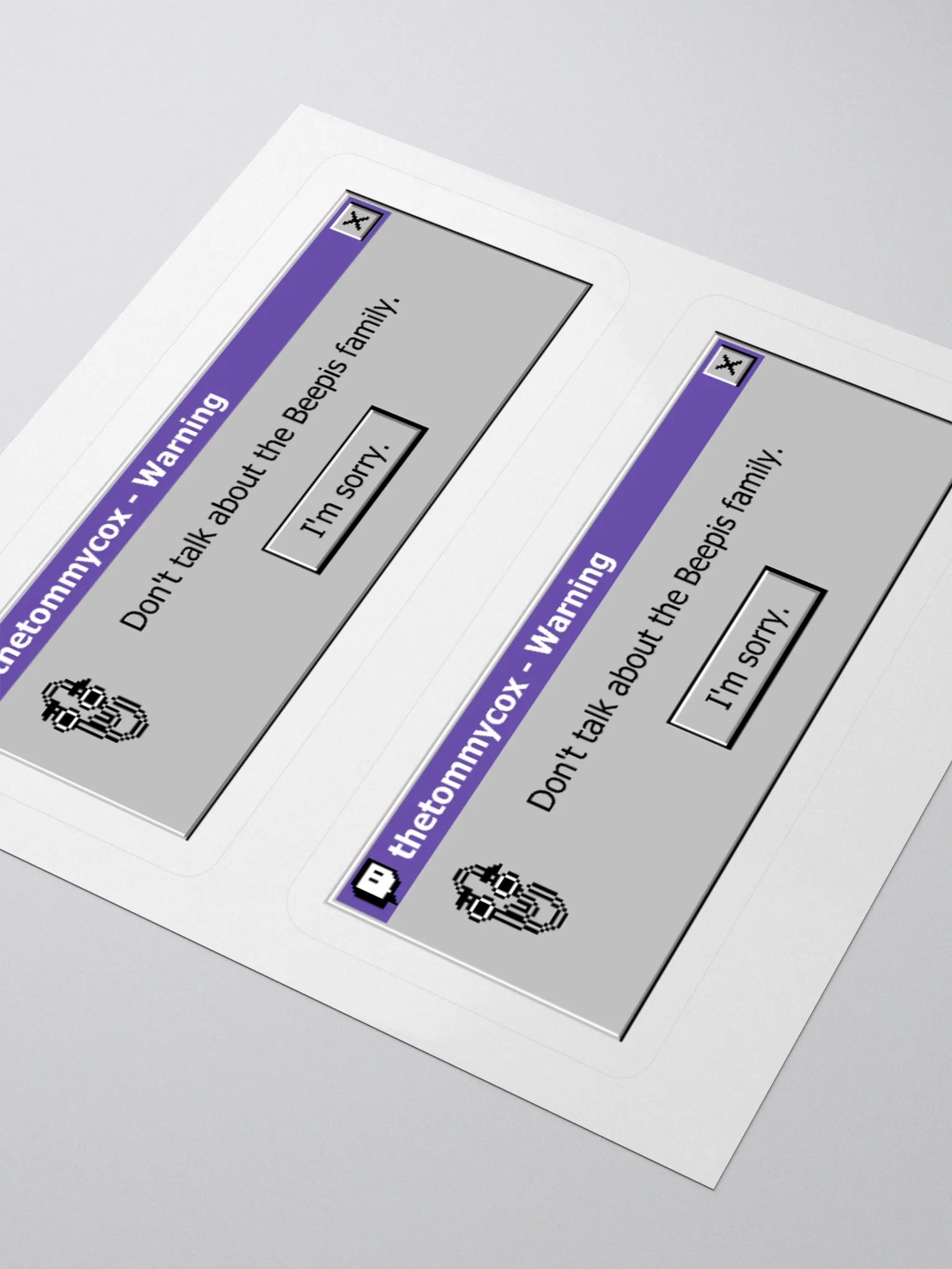 Warning Sticker product image (3)