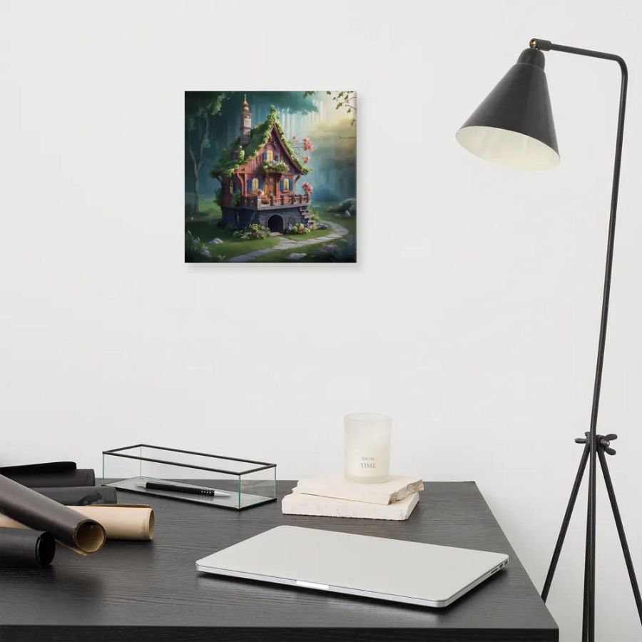 Watercolour Fairy House Art - v14 product image (11)