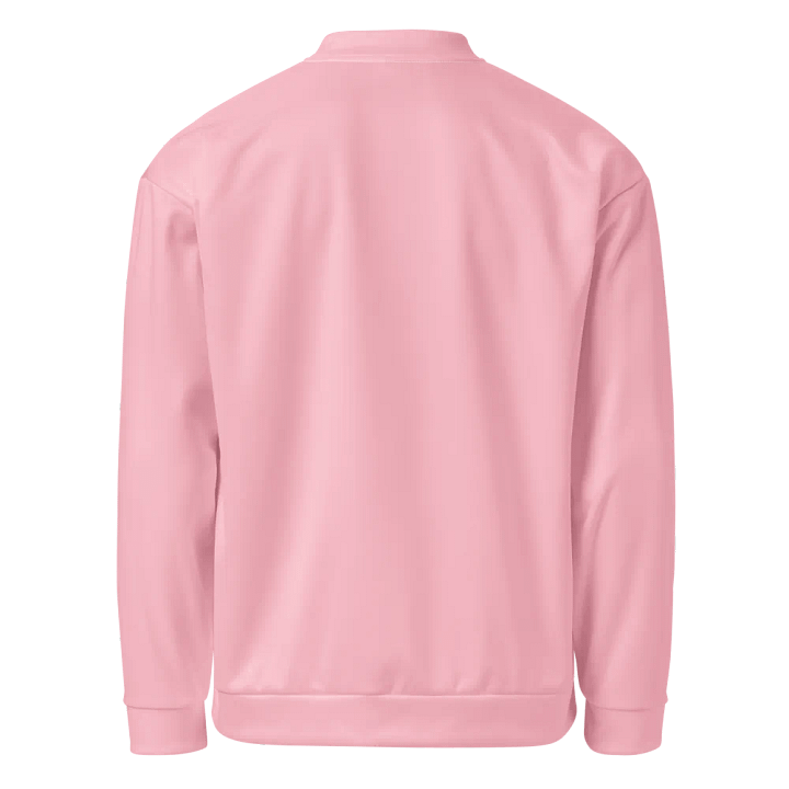 Plain Color Pink Bomber Jacket product image (2)
