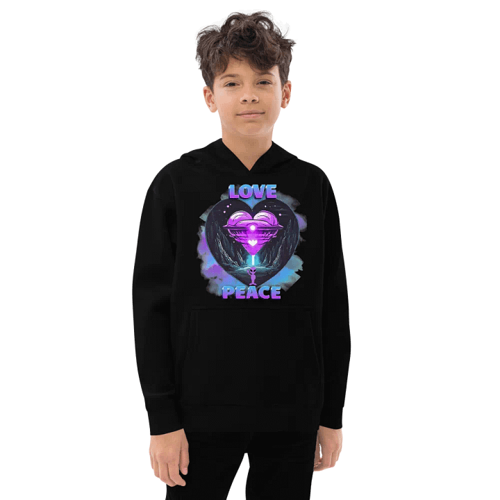 Cosmic Love Youth Fleece Pullover Hoodie product image (1)