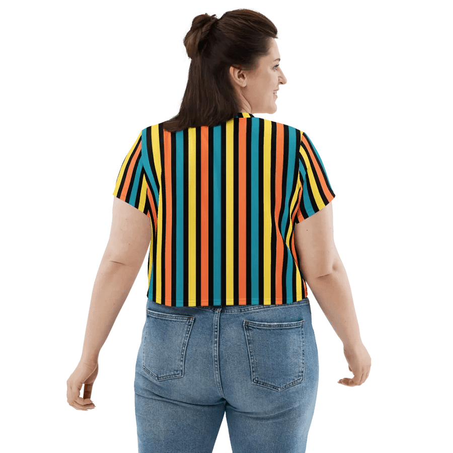 Colorful Stripe Crop Top product image (7)