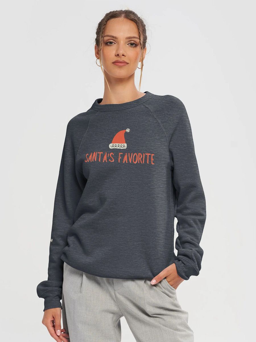 Santa's Favorite Raglan Sweatshirt product image (4)