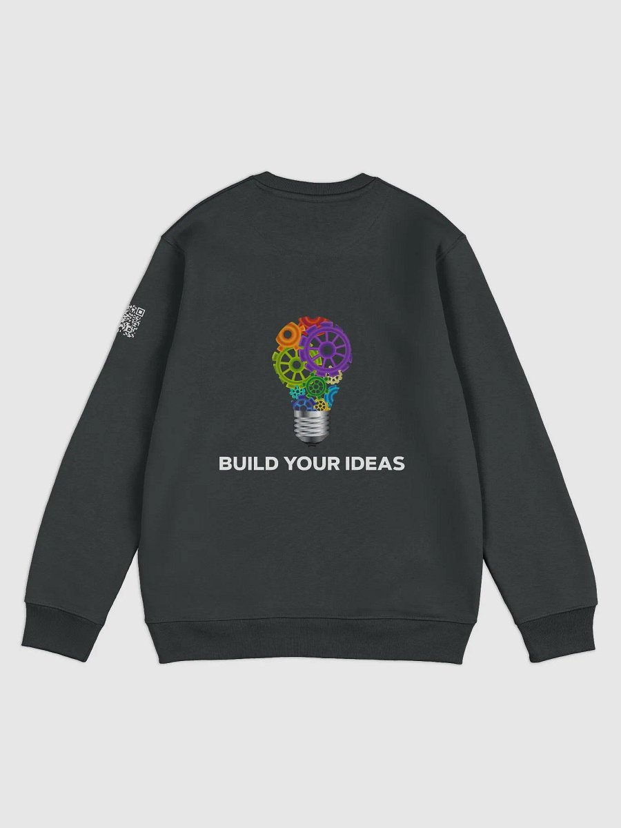 Build Your Ideas Crewneck Sweatshirt Black product image (2)