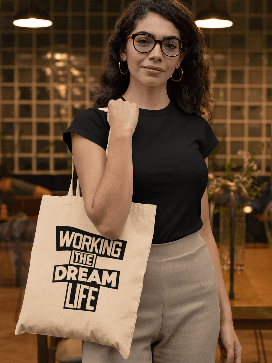 Cream Econscious Organic Cotton Tote Bag – Eco-Friendly Reusable Shopping & Everyday Carry Bag product image (2)