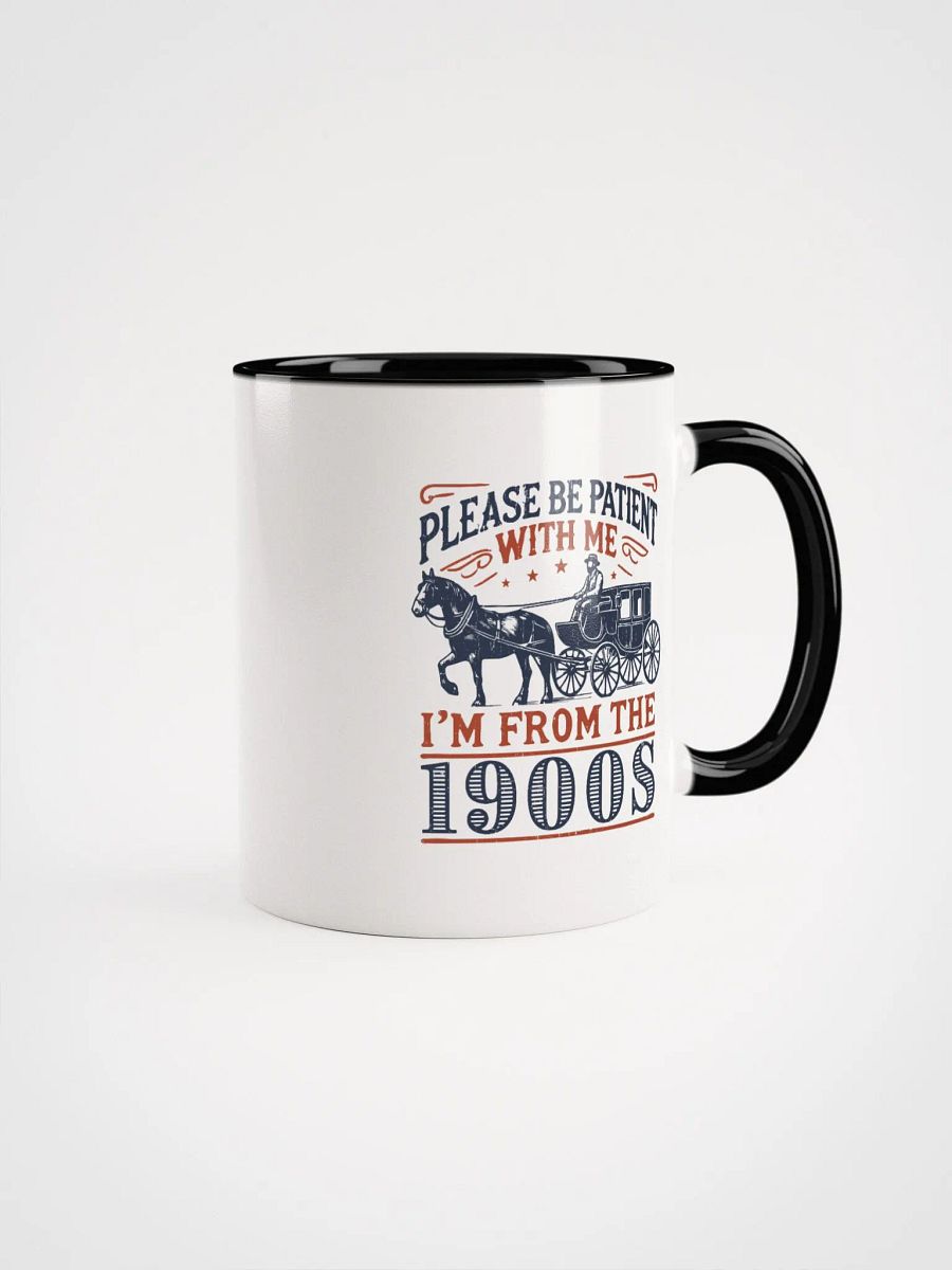 Vintage Horse Cart Coffee Mug – Funny Retro Gift with 1900s Humor product image (1)