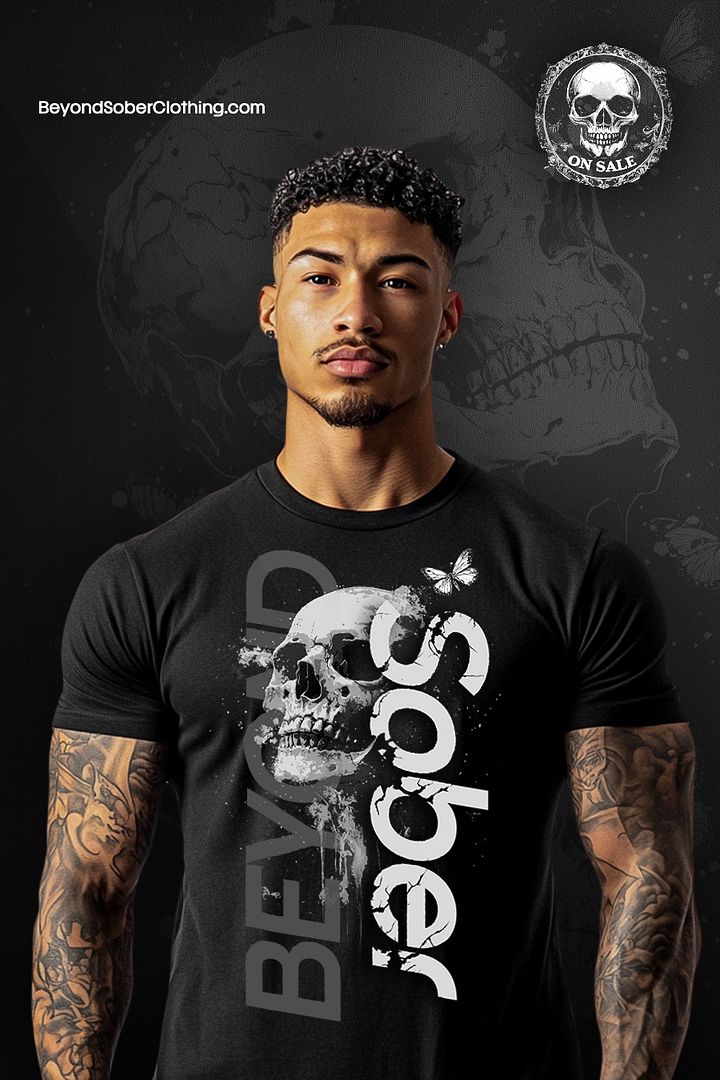 Beyond Sober: Men’s Dark Journey Tee product image (1)