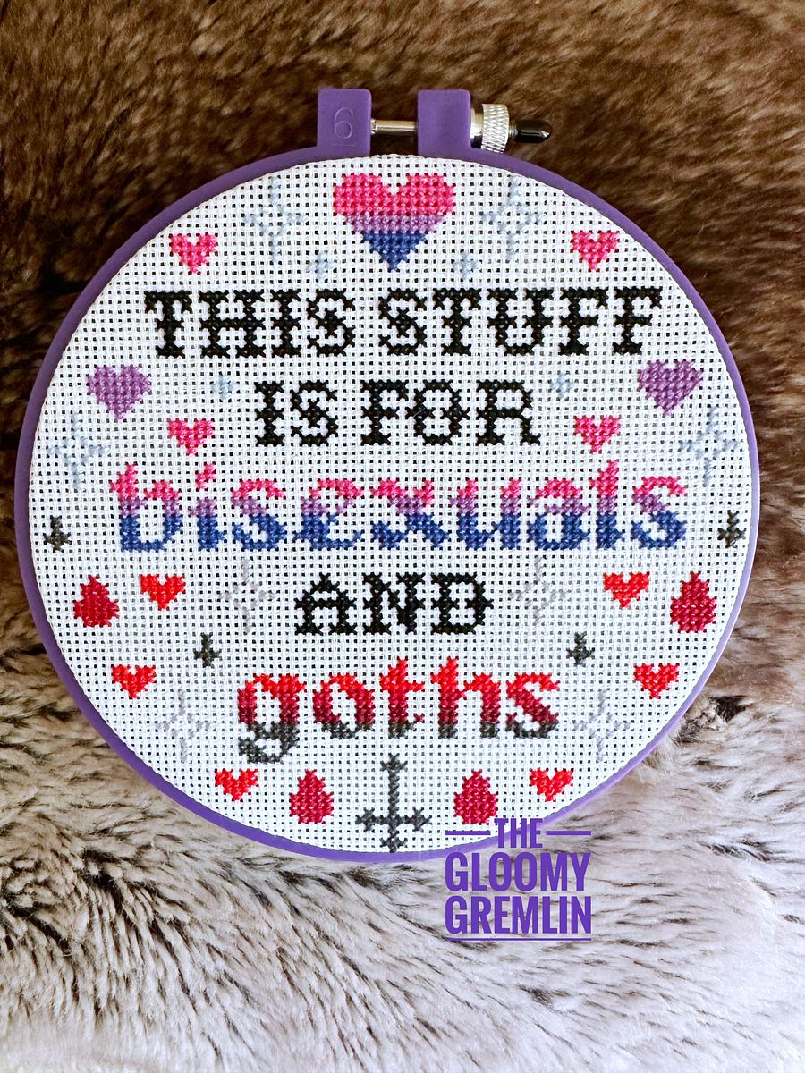 Bi & Goth - Cross Stitch Pattern product image (3)