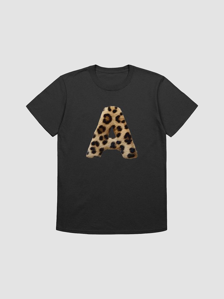 Leopard Print Letter A Unisex T-Shirt product image (1)