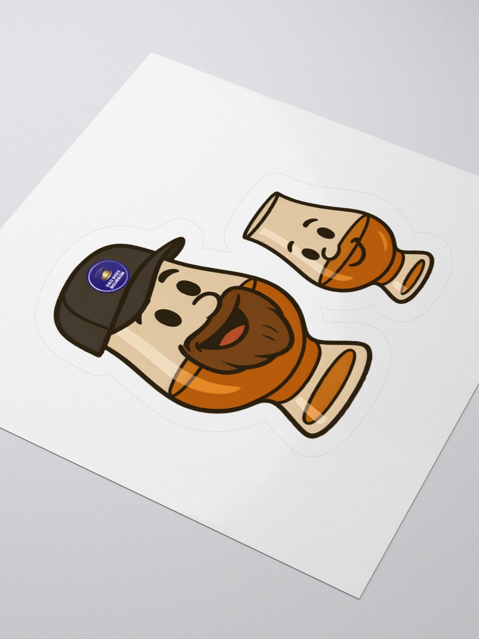 Dad Does Bourbon Glencairn Logo Sticker product image (3)