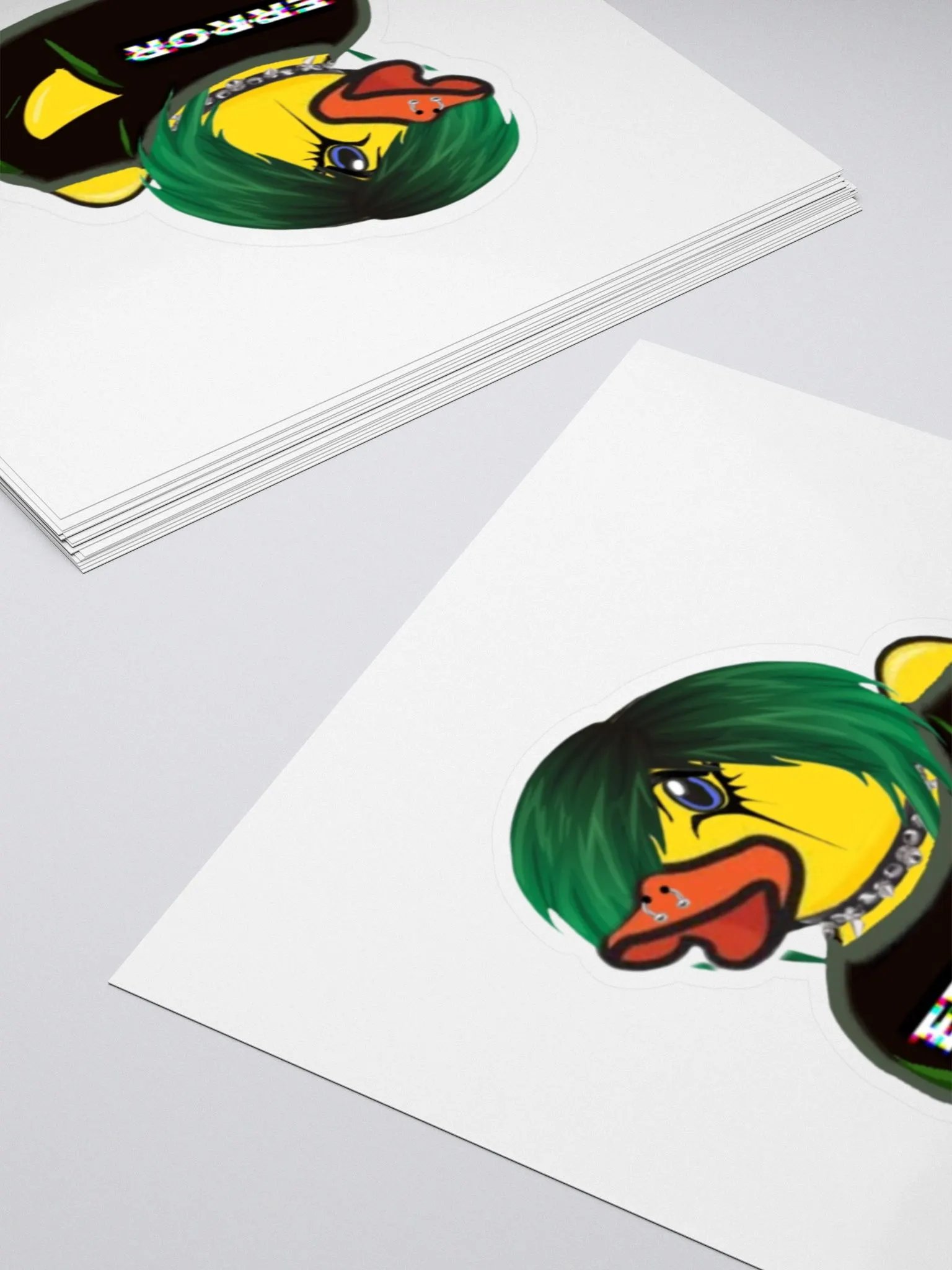 Goth Duck Kiss Cut Stickers product image (4)