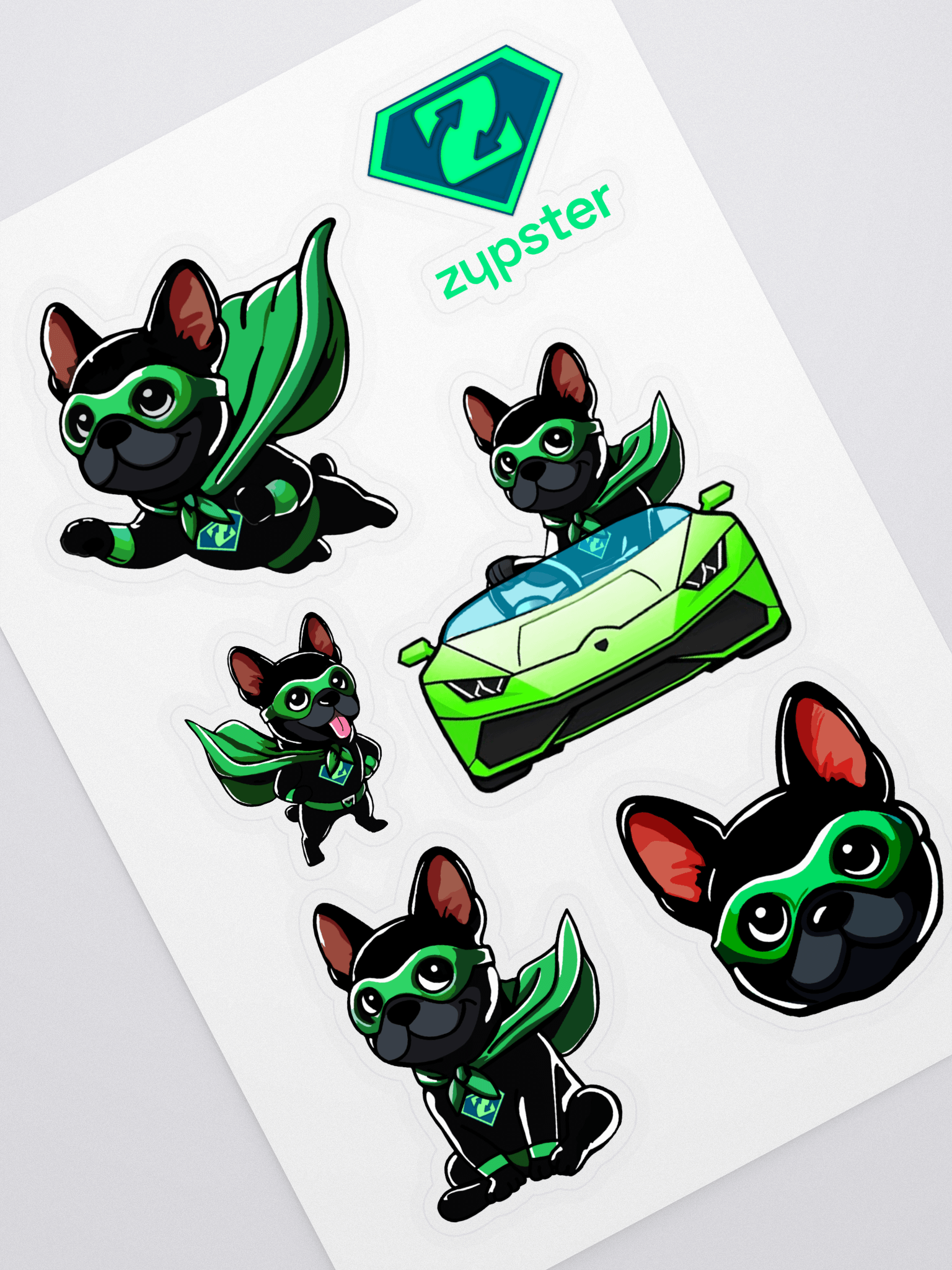 Zypster Kiss-Cut Sticker Sheet product image (1)