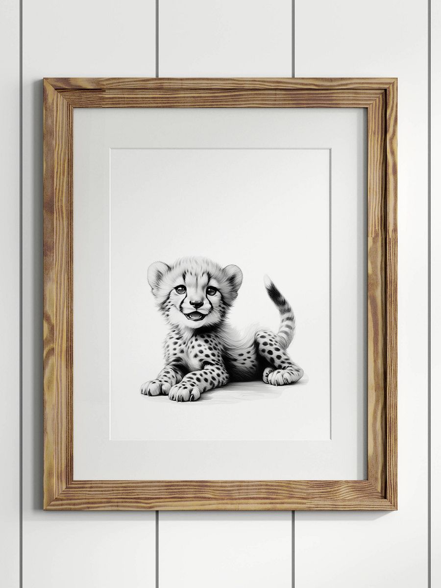 Cheetah Safari Nursery Print No 2 product image (1)
