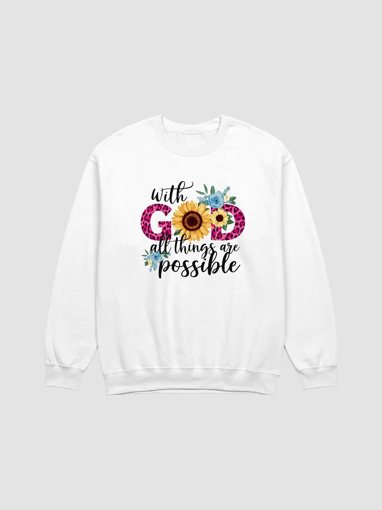 With God All Things Are Possible Crewneck Sweatshirt product image (2)