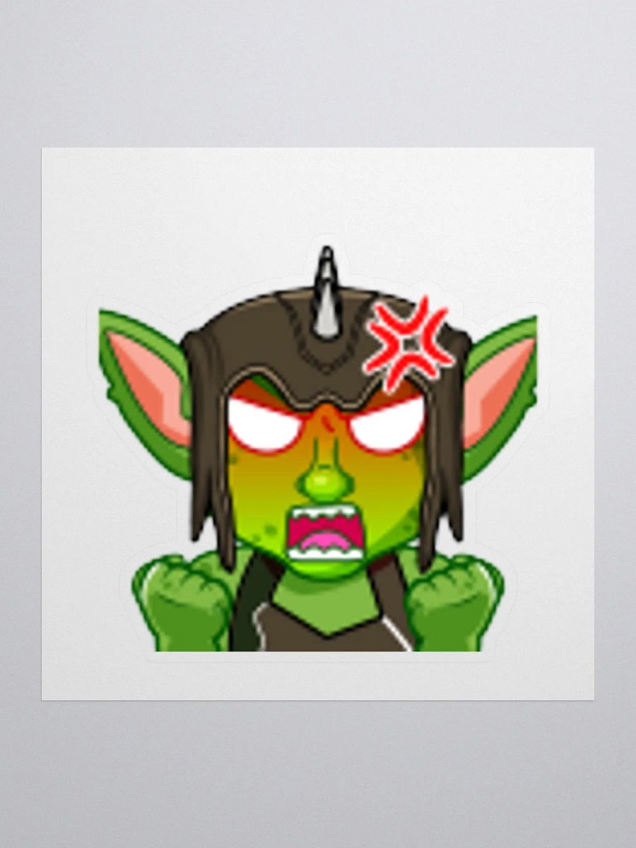 Angry Kiss Cut Sticker product image (1)