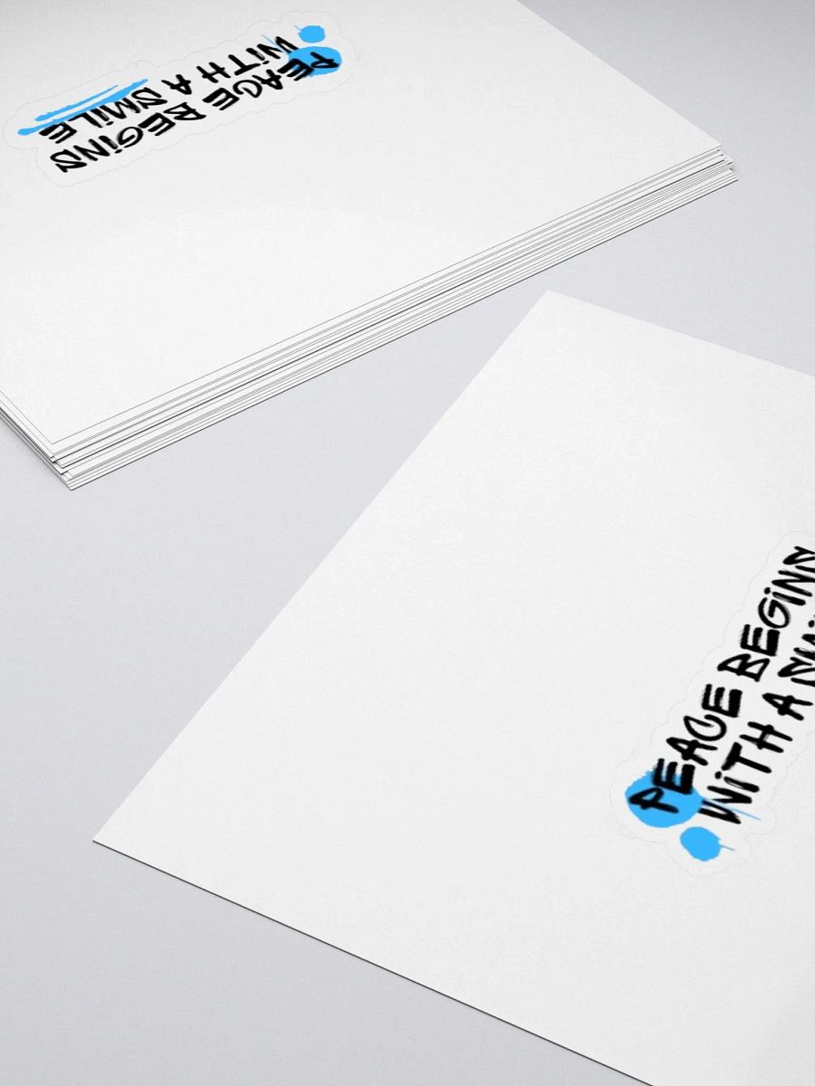 Peace Begins With A Smile: Sticker product image (10)